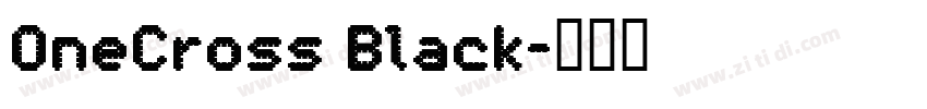 OneCross Black字体转换